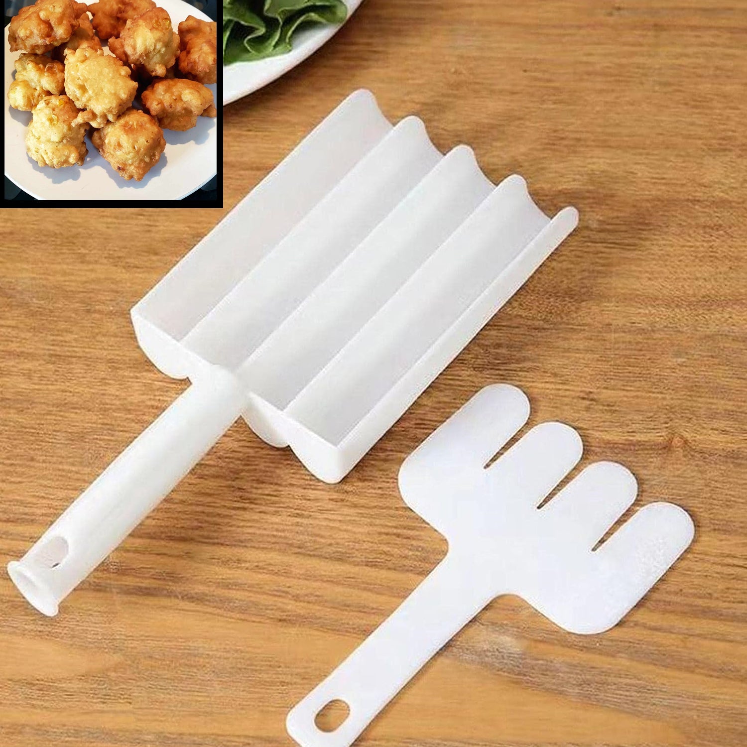 Small Multifunction Fritters Maker - Creative Fritters Scoop Multi-Function Ball Maker | Portable Maker for Making Cake Balls, Ice Cream Spoon, Doughnut, Hand Cutting Scoop(2pc Set) Small Multifunction Fritters Maker - Creative Fritters Scoop Multi-Function Ball Maker | Portable Maker for Making Cake Balls, Ice Cream Spoon, Doughnut, Hand Cutting Scoop(2pc Set)